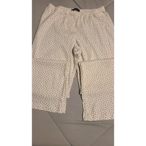 Brandy Melville Floral Pajama Pants Violet flower Baggy Wide Leg Lounge One Size